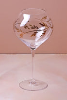 Set of 4 Wild Vine Hand-Painted Gin Glasses Inspired by Nature - G Decor