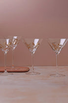 Wild Vine Hand-Painted Martini Glasses Set of 4 — alternate view, G Decor