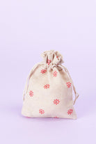 Set of 5 or 10 Blooming Elegance Hessian Gift Sacks with Flower Patterns - G Decor