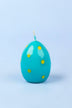 Blue Easter Polka Egg Candles in Happy Hatch — alternate view, G Decor