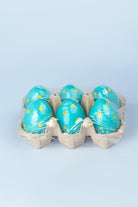 G Decor Candles Blue Set of 6 Easter Egg Candles - Blue