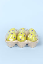 Set of 6 Easter Egg Candles - Green - G Decor