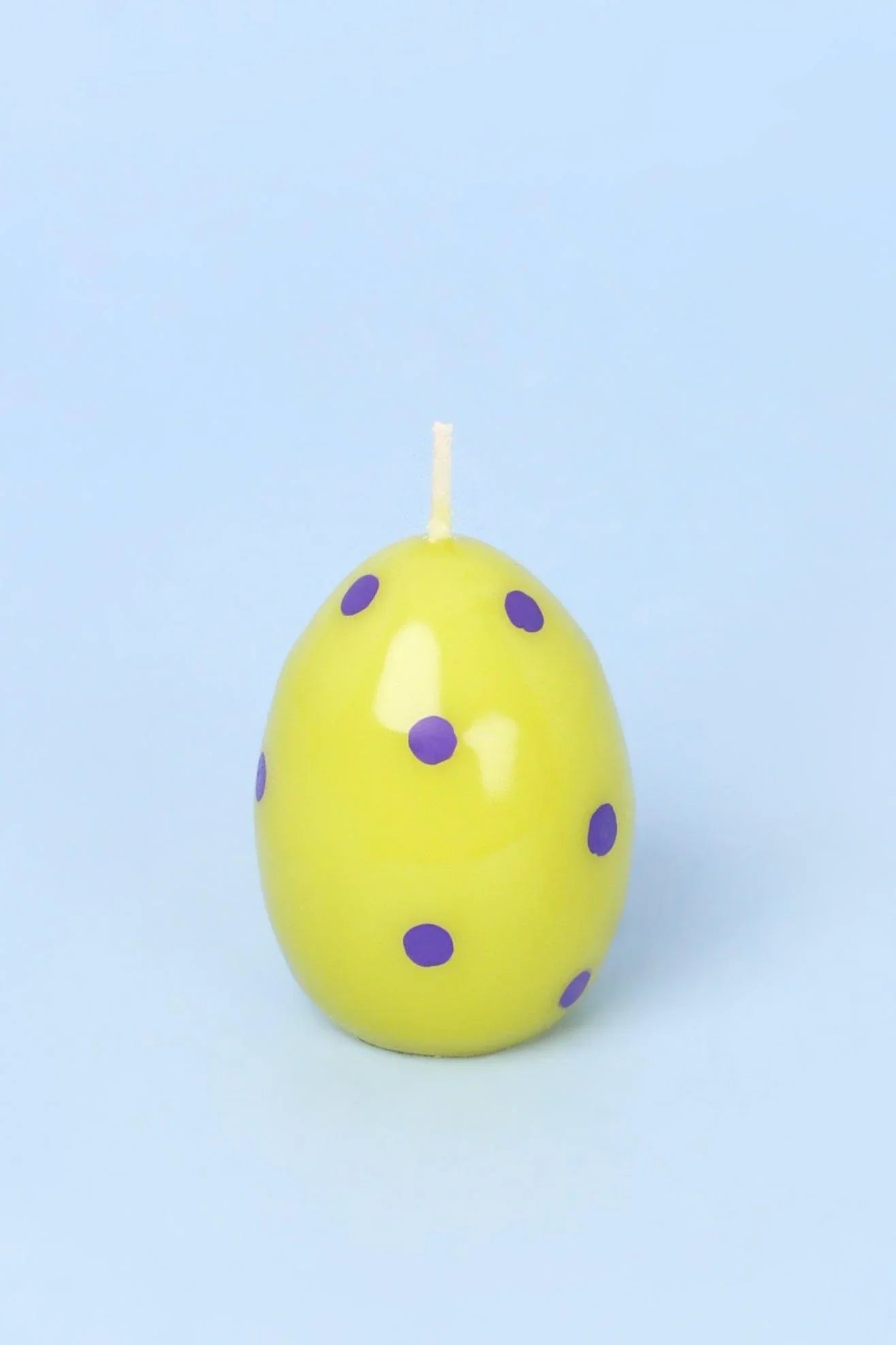Green Easter Polka Egg Candles in Spring Meadow — alternate view, G Decor