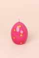 Set of 6 Easter Egg Candles - Pink - G Decor