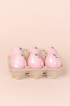 Set of 6 - Hoppy Easter Egg Candles - Pink - G Decor