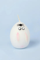 Little Flame Club Milk White Hand-Painted Egg Candles — alternate view, G Decor