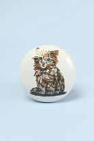 Sassy Meow Black and Gold Ceramic Cat Cabinet Knobs Set of 8 — view 9, G Decor