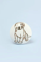 Playful Pup Black and Gold Ceramic Dog Cabinet Knobs Set of 8 — alternate view, G Decor