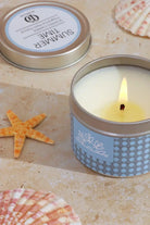 Scented Summer Floral Blue Tin Candles Set of 3 — alternate view, G Decor