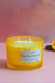 Sicilian Orchard 2-Wick Scented Candle in Large Yellow Jar - G Decor
