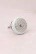 Silver Applique II Elegant Lace Ceramic Cabinet Knob — view 6, G Decor