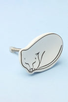 Sleepy Cat and Loyal Pup Furry Friends Ceramic Cabinet Knob — view 6, G Decor