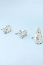 Sleepy Cat and Loyal Pup Furry Friends Ceramic Cabinet Knob — close-up view, G Decor