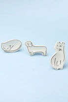 Sleepy Cat and Loyal Pup Furry Friends Ceramic Cabinet Knob — alternate view, G Decor