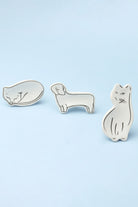 Sleepy Cat & Loyal Pup Furry Friends Ceramic Cabinet Knob - G Decor
