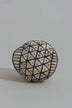 Sorrento Hand-Painted Designer Ceramic Cabinet Knob in Gold — lifestyle view, G Decor