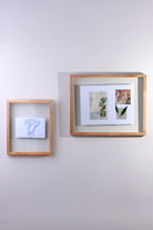 Taru Handmade Hanging Mango Wood Frame Duble Clear Large Glass Wall Display Portrait & Landscape - G Decor