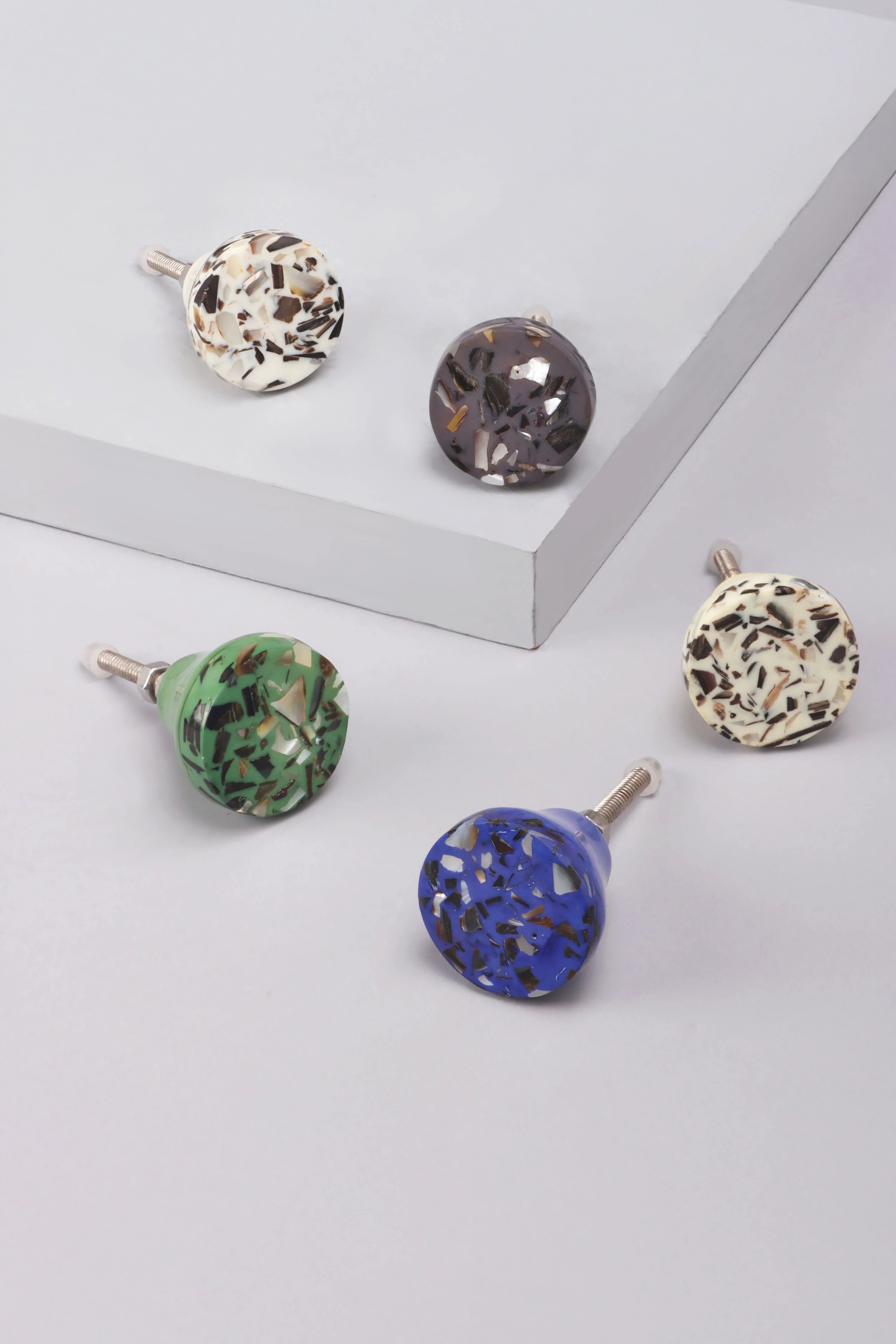 Terrazzo Marble Effect Barcelona Door Knob - G Decor