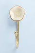 Tiffity Ceramic Wall Hook, Crackle Glaze — lifestyle view, G Decor