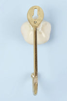 Tiffity Ceramic Wall Hook, Crackle Glaze — view 8, G Decor