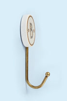 Traditional British Pub Tile Monogram Wall Hook Black & Gold Alphabet Initial Hook - G Decor