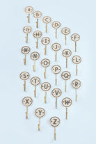 Traditional British Pub Tile Monogram Wall Hook Black & Gold Alphabet Initial Hook - G Decor