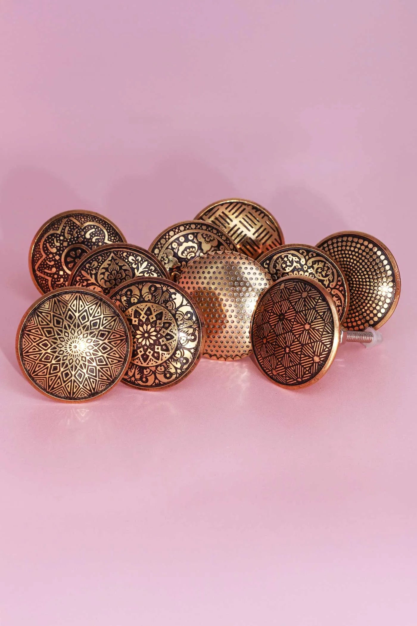 Versailles Vintage Gold Brass Door Knob & Pull Handle - G Decor