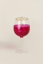 Vino Celebration Set of Red Wine Bottle & Glass Christmas Tree Decorations Festive Hanging Ornaments - G Decor