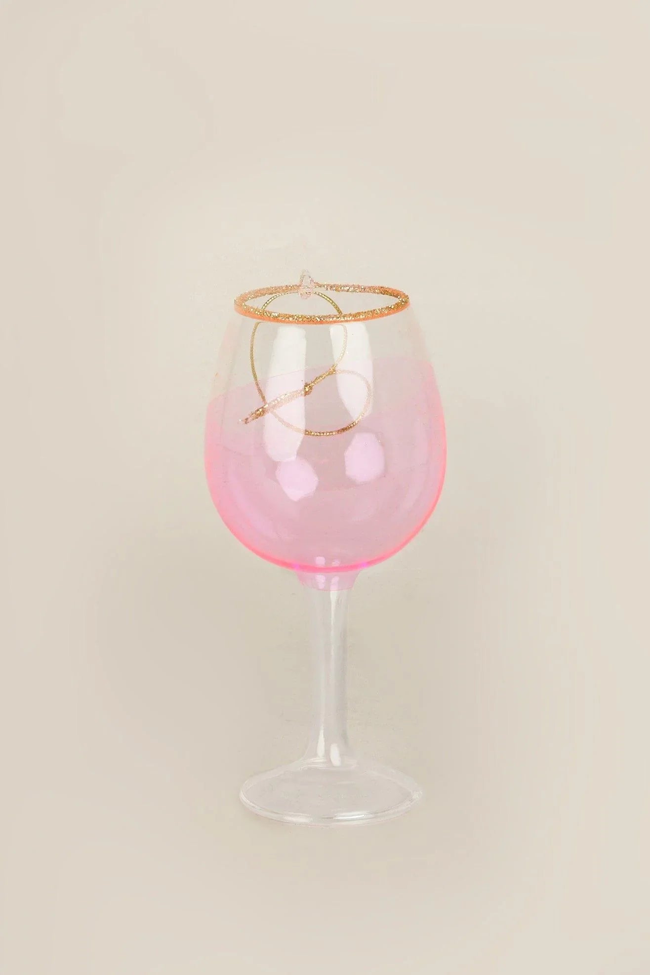 Vino Celebration Rosé Wine Bottle and Glass Christmas Tree Baubles — view 5, G Decor