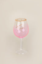 Vino Celebration Set of Rosé Wine Bottle & Glass Hand-Finished Christmas Tree Decorations Festive Hanging Ornaments - G Decor