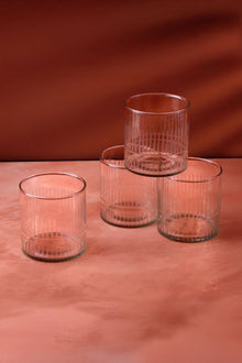 Virelle Hand-Engraved Glass Tumblers or Decanter Set of 4
