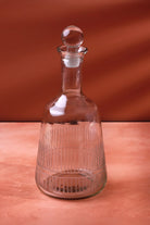 Virelle Set of 4 Handmade Hand-Engraved Glass Tumblers or Decanter with Stopper - G Decor