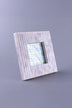 Vittoria Marmo Marble Photo Frame with Fluted Carving — close-up view, G Decor