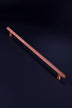 Chelsea Diamond-Knurled Brass Bar Pull Handle in Rose Brass — view 8, G Decor