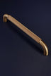 Chesterfield Knurled Brass D Handle, Satin — view 11, G Decor