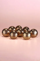 Mughal Floral Engraved Brass Cabinet Knobs Set of 8 — view 5, G Decor