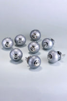 Silver Bloom Grey Hand-Painted Ceramic Cabinet Knobs Set of 8 — view 5, G Decor