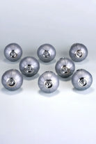 Silver Bloom Grey Hand-Painted Ceramic Cabinet Knobs Set of 8 — lifestyle view, G Decor
