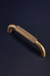Chesterfield Knurled Brass D Handle, Satin — view 8, G Decor