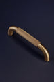 Chesterfield Solid Brass Knurled Architectural D Handle Satin Brass Finish