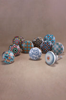 Positive Energy Iconic Collection Ceramic Cabinet Knobs Set of 10 — view 6, G Decor