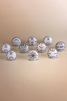 Time Clockmaker Collection Ceramic Cabinet Knobs Set of 10 — lifestyle view, G Decor