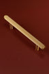 Kensington Fluted Brass Bar Pull — view 5, G Decor