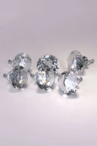 Diamond-Cut Clear Crystal Glass Cabinet Knobs, Set of 6 — view 5, G Decor