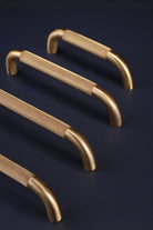 Chesterfield Knurled Brass D Handle, Satin — view 7, G Decor