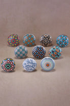 Positive Energy Iconic Collection Ceramic Cabinet Knobs Set of 10 — view 5, G Decor