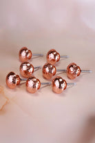 Verona Hand-Hammered Copper Cabinet Knobs Set of 8 — view 6, G Decor