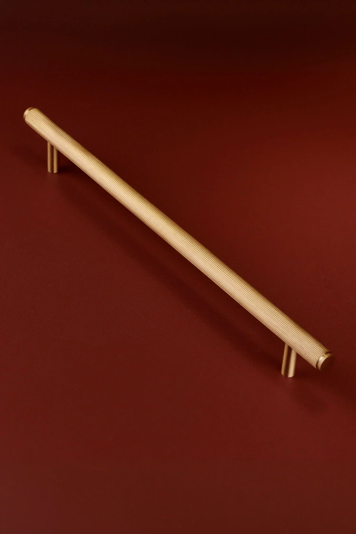 Kensington Fluted Brass Bar Pull — view 7, G Decor