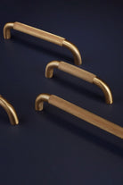 Chesterfield Knurled Brass D Handle, Satin — view 5, G Decor