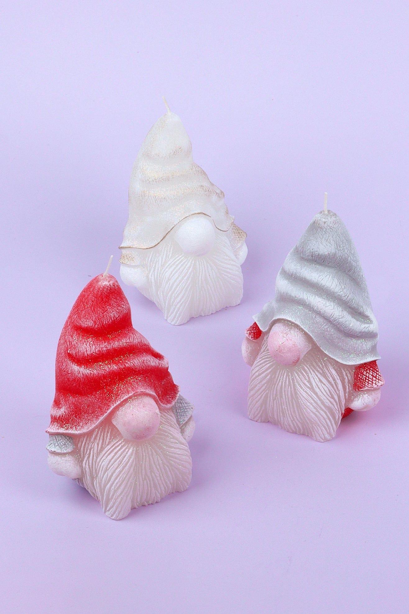 G Decor Candles & Candle Holders Assorted Whimsical Gnome Christmas Candle